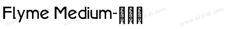 Flyme Medium字体转换